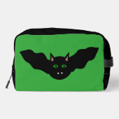 Vampire Cat Faced Bat Halloween Waschbeutel (Rückseite)