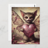 Vampire Cat Fairy Postkarte (Vorne/Hinten)