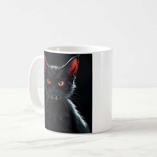 Vampire Cat Kaffeetasse (Vorderseite Links)