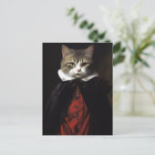 Vampire Cat Postkarte (Stehend Vorderseite)