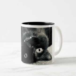 Vampire Cat Zweifarbige Tasse