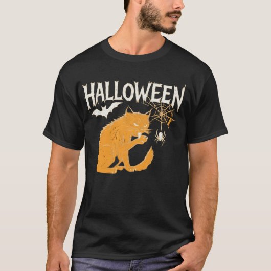 Vampire Cat's Halloween Classic T-Shirt (Vorderseite)