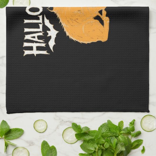 Vampire Cat's Halloween Classic T-Shirt Geschirrtuch (Gefaltet)