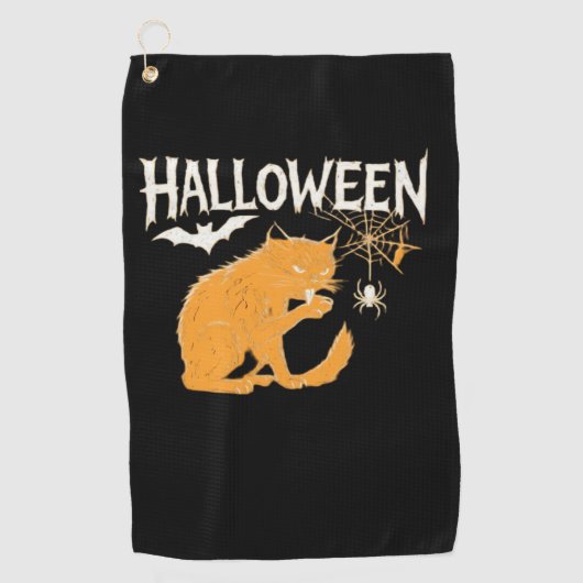 Vampire Cat's Halloween Classic T - Shirt Golfhandtuch (Vorderseite)