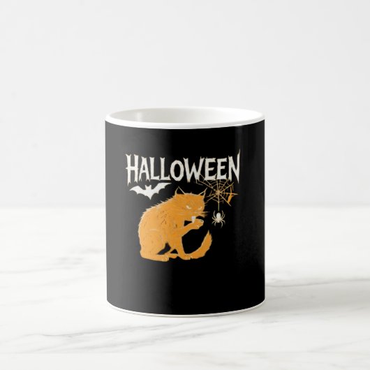 Vampire Cat's Halloween Classic T-Shirt Kaffeetasse (Mittel)