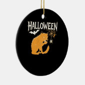 Vampire Cat's Halloween Classic T-Shirt Keramik Ornament (Rechts)