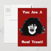 Vampire Chick ist eine echte Leckerei Postkarte (Vorne/Hinten)