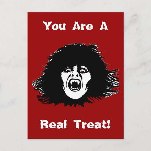 Vampire Chick ist eine echte Leckerei Postkarte (Vorderseite)
