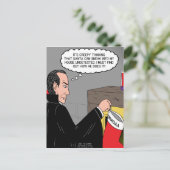 Vampire Christmas Stocking Feiertagspostkarte (Stehend Vorderseite)