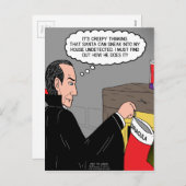 Vampire Christmas Stocking Feiertagspostkarte (Vorne/Hinten)