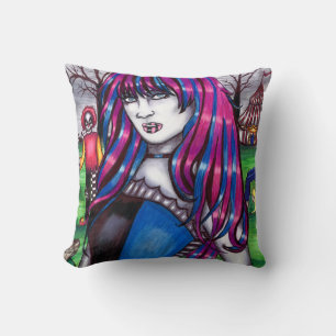 Vampire Circus Freak Monster Original zeichnend Kissen