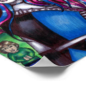 Vampire Circus Freak Monster Original zeichnend Poster (Ecke)