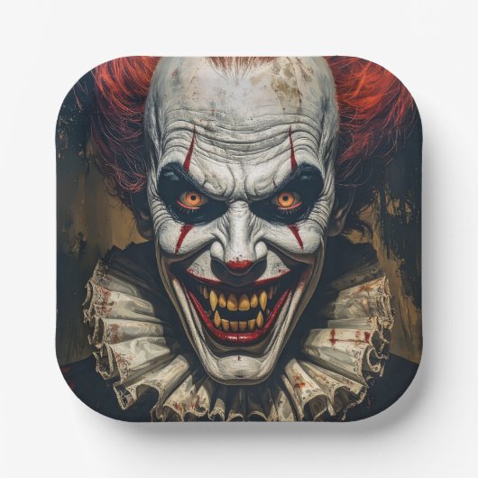 Vampire Clown Halloween-Party Paper Teller (Vorderseite)