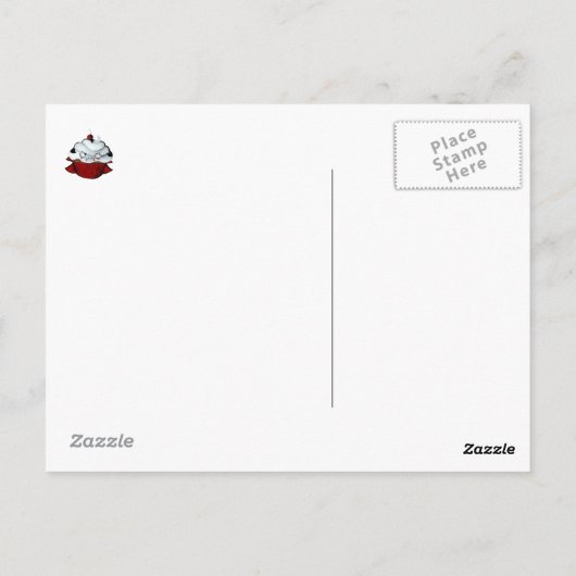 Vampire Count Cupcake Postkarte (Rückseite)
