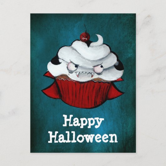 Vampire Count Cupcake Postkarte (Vorderseite)