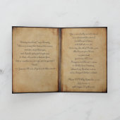 Vampire Couple Gothic Wedding Einladung (Innenseite)