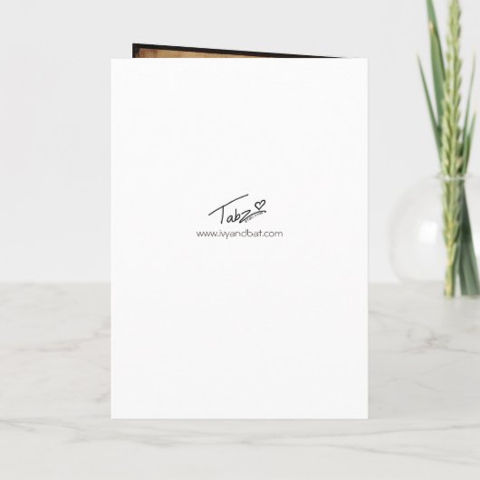 Vampire Couple Gothic Wedding Einladung (Rückseite)