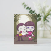 Vampire Couple Postkarte (Stehend Vorderseite)