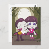 Vampire Couple Postkarte (Vorne/Hinten)