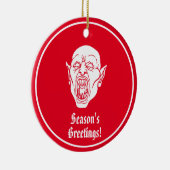 Vampire Crimson Red Horror Keramik Ornament (Rechts)