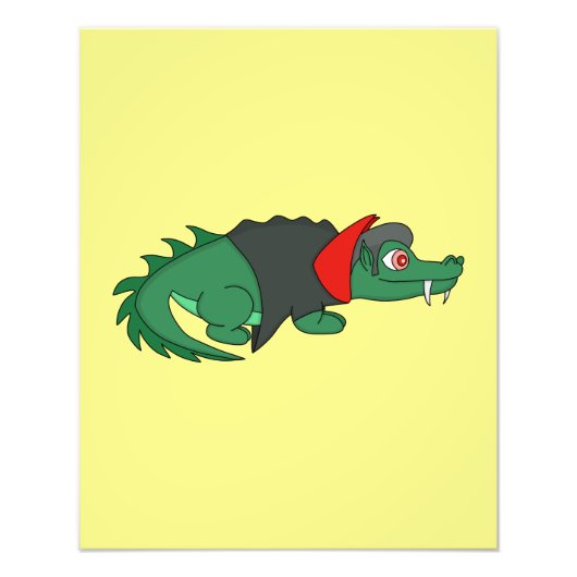 Vampire Crocodile Fotodruck (Vorne)