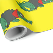 Vampire Crocodile Geschenkpapier (Rolleneckpunkt)