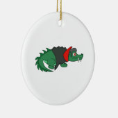 Vampire Crocodile Keramik Ornament (Rechts)