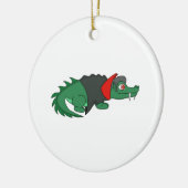 Vampire Crocodile Keramik Ornament (Links)