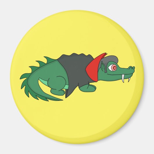 Vampire Crocodile Magnet (Vorne)