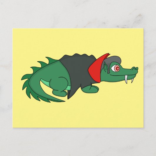 Vampire Crocodile Postkarte (Vorderseite)