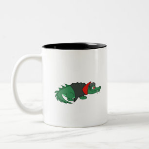 Vampire Crocodile Zweifarbige Tasse