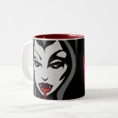 Vampire Cup Vampire Geschenke Reisemugge Zweifarbige Tasse (Vorderseite Links)