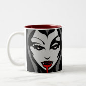 Vampire Cup Vampire Geschenke Reisemugge Zweifarbige Tasse (Links)