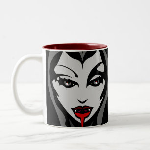 Vampire Cup Vampire Geschenke Reisemugge Zweifarbige Tasse