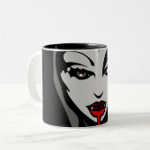 Vampire Cup Vampire Geschenke Reisemugge Zweifarbige Tasse (Vorderseite Links)