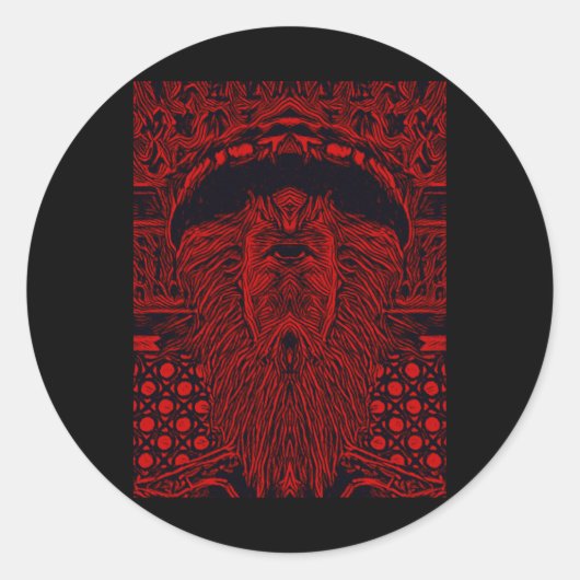 Vampire Cyclops Red Version Runder Aufkleber (Vorderseite)