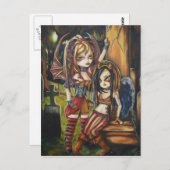 Vampire Dark Angel Gothic Graveyard Art Postkarte (Vorne/Hinten)