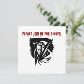 Vampire Dinner Einladung (Stehend Vorderseite)