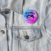 Vampire Do nicht Geschirr Funny Vaporwave Button (Beispiel)