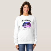 Vampire Do nicht Geschirr Funny Vaporwave Creepy Sweatshirt (Vorne ganz)