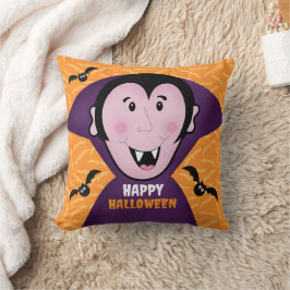 Vampire Dracula Bats Kinder Niedlich glückliches H Kissen