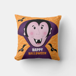 Vampire Dracula Bats Kinder Niedlich glückliches H Kissen