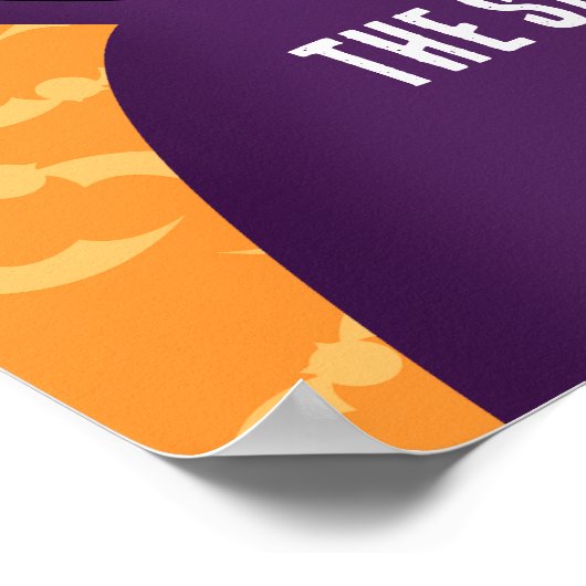 Vampire Dracula Bats Kinder Niedlich glückliches H Poster (Ecke)