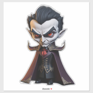 Vampire Dracula-Karikatur Aufkleber