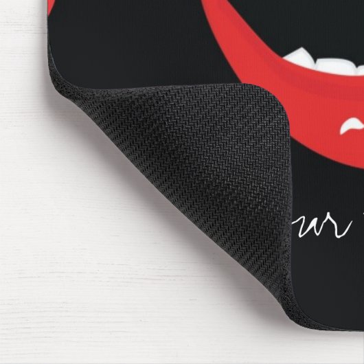 Vampire Dripping Blutes Halloween Teeth Mouse Pad Mousepad (Ecke)