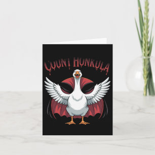 Vampire Duck Count Honkula Spooky Halloween Karte