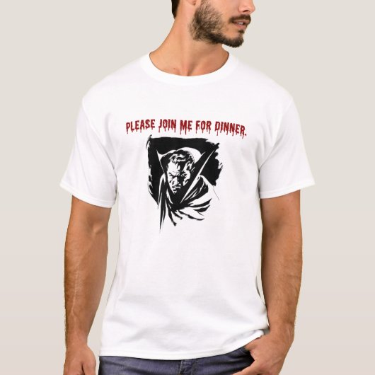 Vampire Einladung. T-Shirt (Vorderseite)