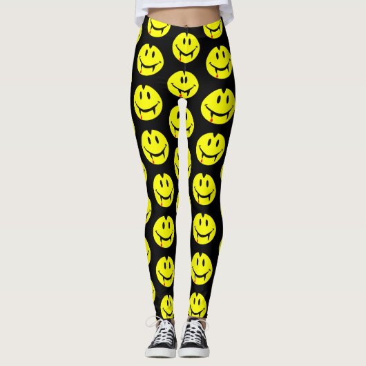 Vampire Emoji dracula Leggings (Vorderseite)