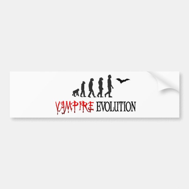 Vampire-Evolution Autoaufkleber (Vorne)