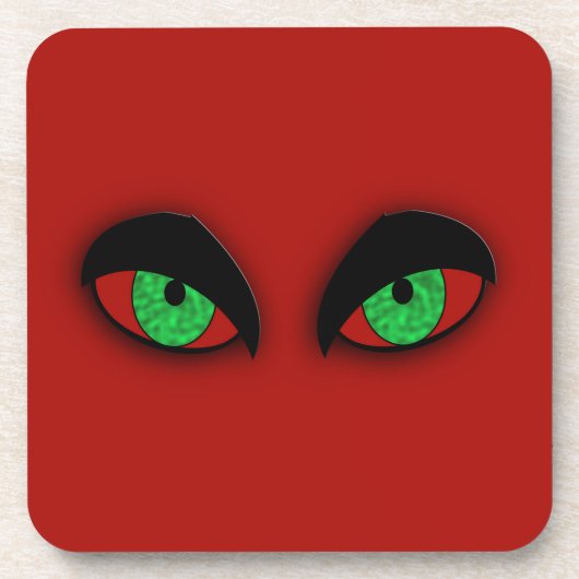 Vampire Eyes Getränkeuntersetzer (Vorderseite)
